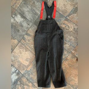 Vintage 1994 Woolrich Malone Blanket Hunting Bib Overalls